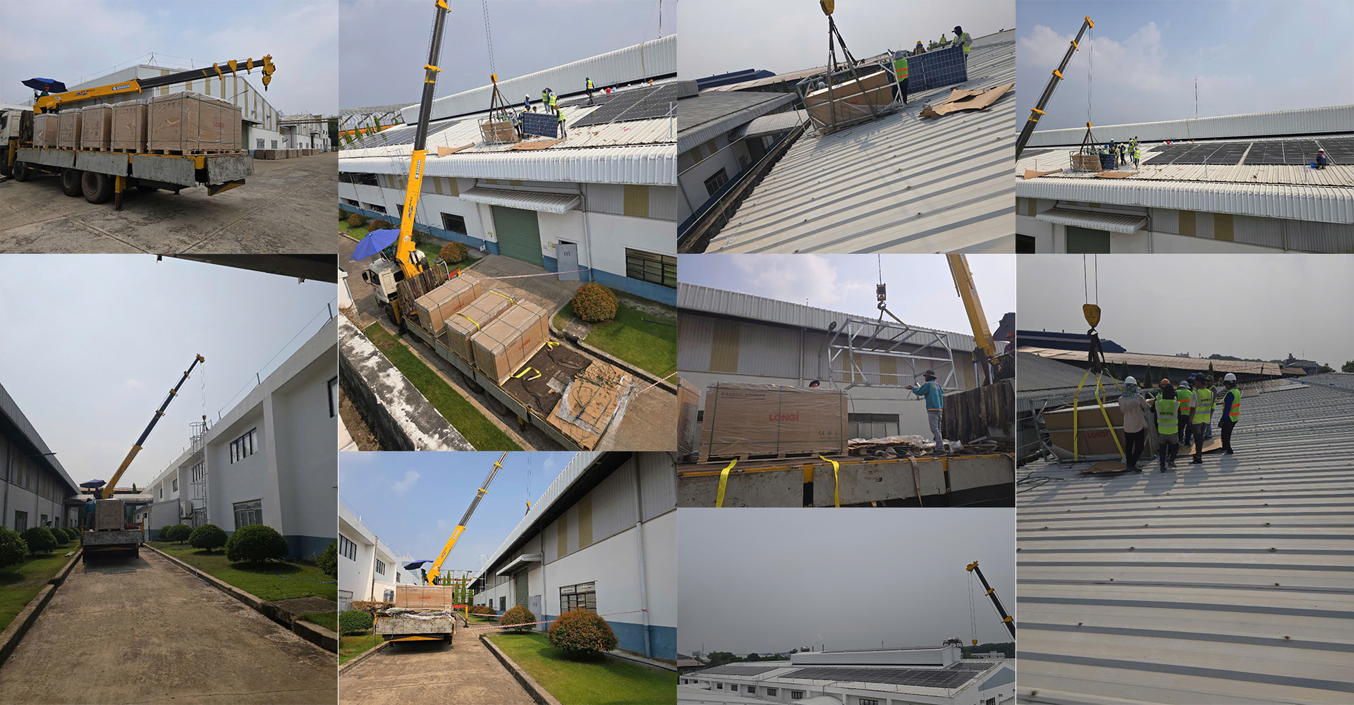 Thi c&ocirc;ng dự &aacute;n điện năng lượng mặt trời